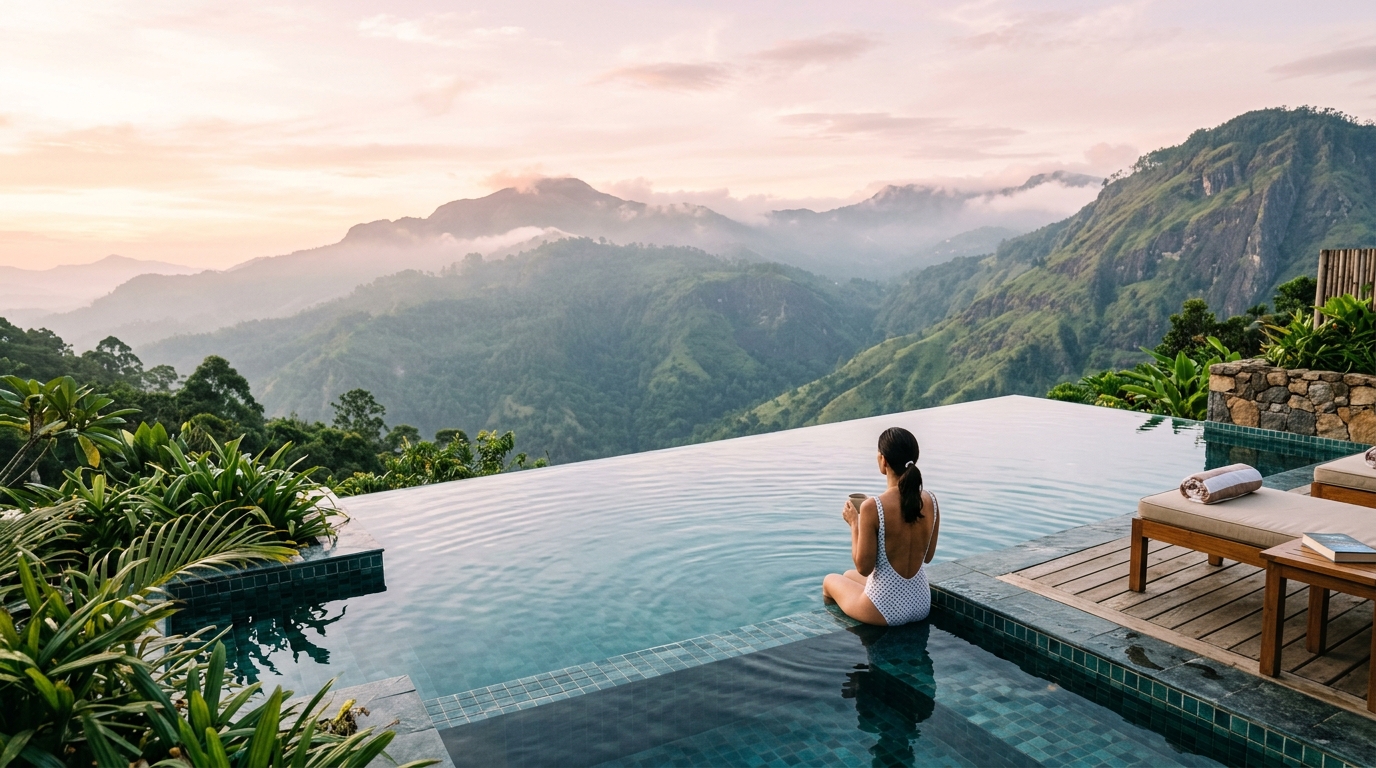 Luxury Mountain Infinity Pool in Ella